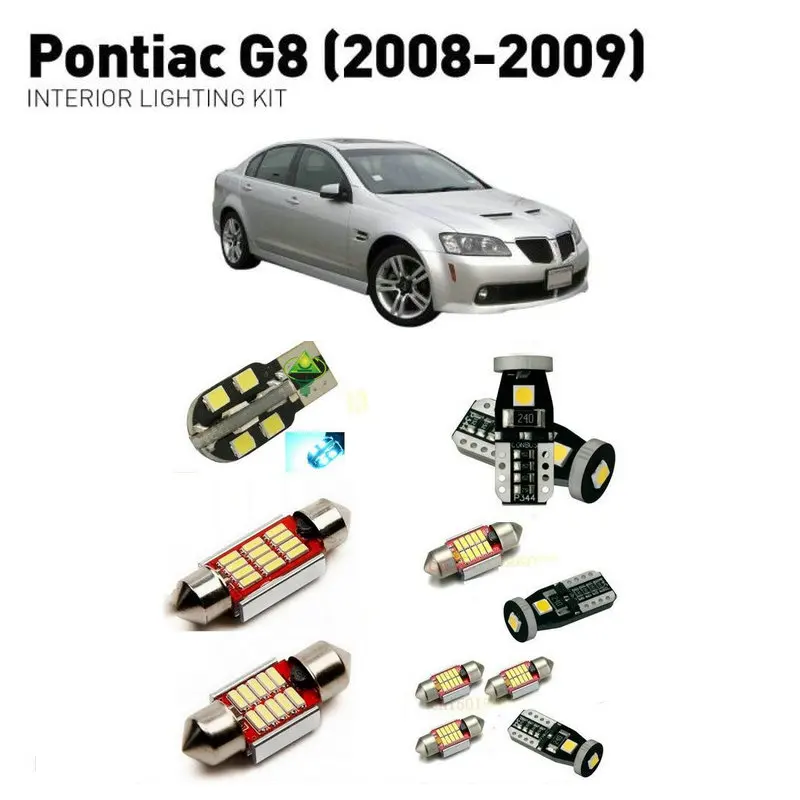 Đèn Led Đèn Nội Thất Cho Pontiac G8 2008-2009 12Pc Led Cho Xe Hơi Chiếu Sáng Bộ Bóng Đèn Ô Tô Xi Nhan Canbus