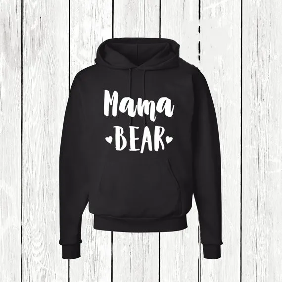 

Sugarbaby Mama Bear Hoodie Gift for Mom Long Sleeve Fashion Hoodie Casual Tops High quality Mama Hoodie Drop ship