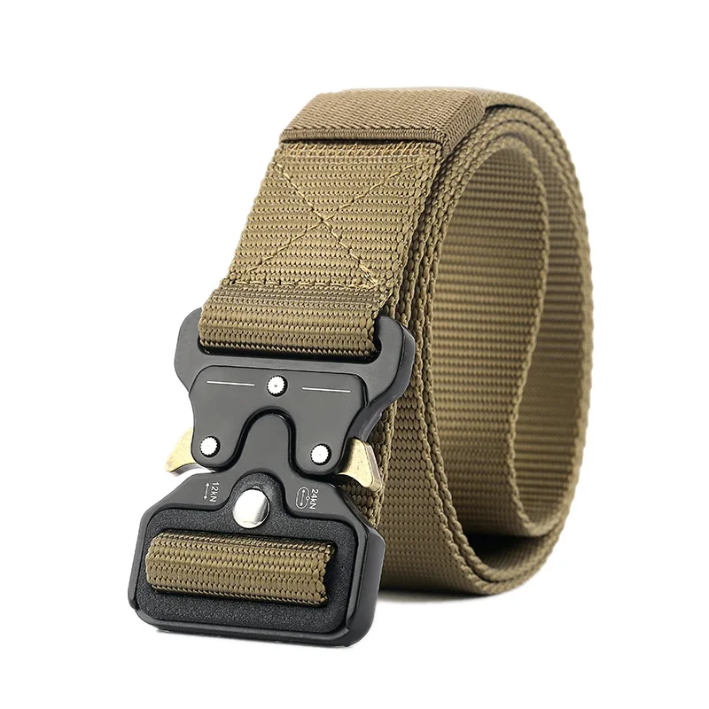 Drop Shipping Mens Tactical Belt Military Nylon Belt Outdoor multifunctional Training Belt Combat Belts Sturdy Waistband