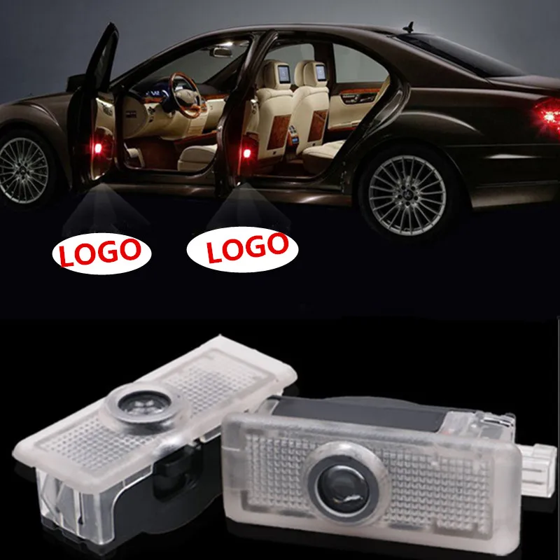 

2 шт., светодиодный лазерный светильник для дверей CLS CLA C207 A207 E350 coupe CLA200 W218 C117