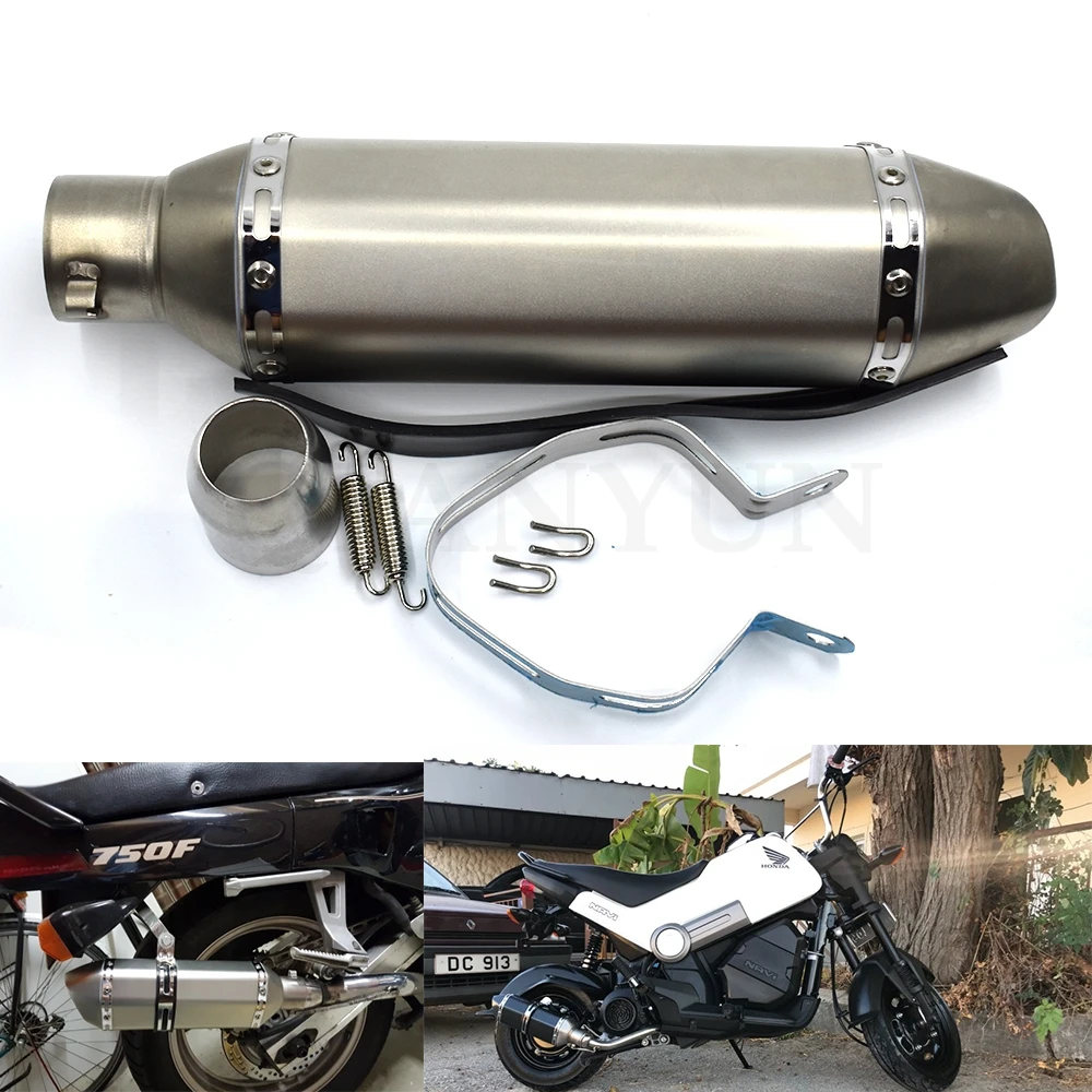 Universal exhaust pipe motorcycle muffler motorcycle titanium modified exhaust pipe For Honda VFR 750 800 VTR1000F CBF1000 VF750