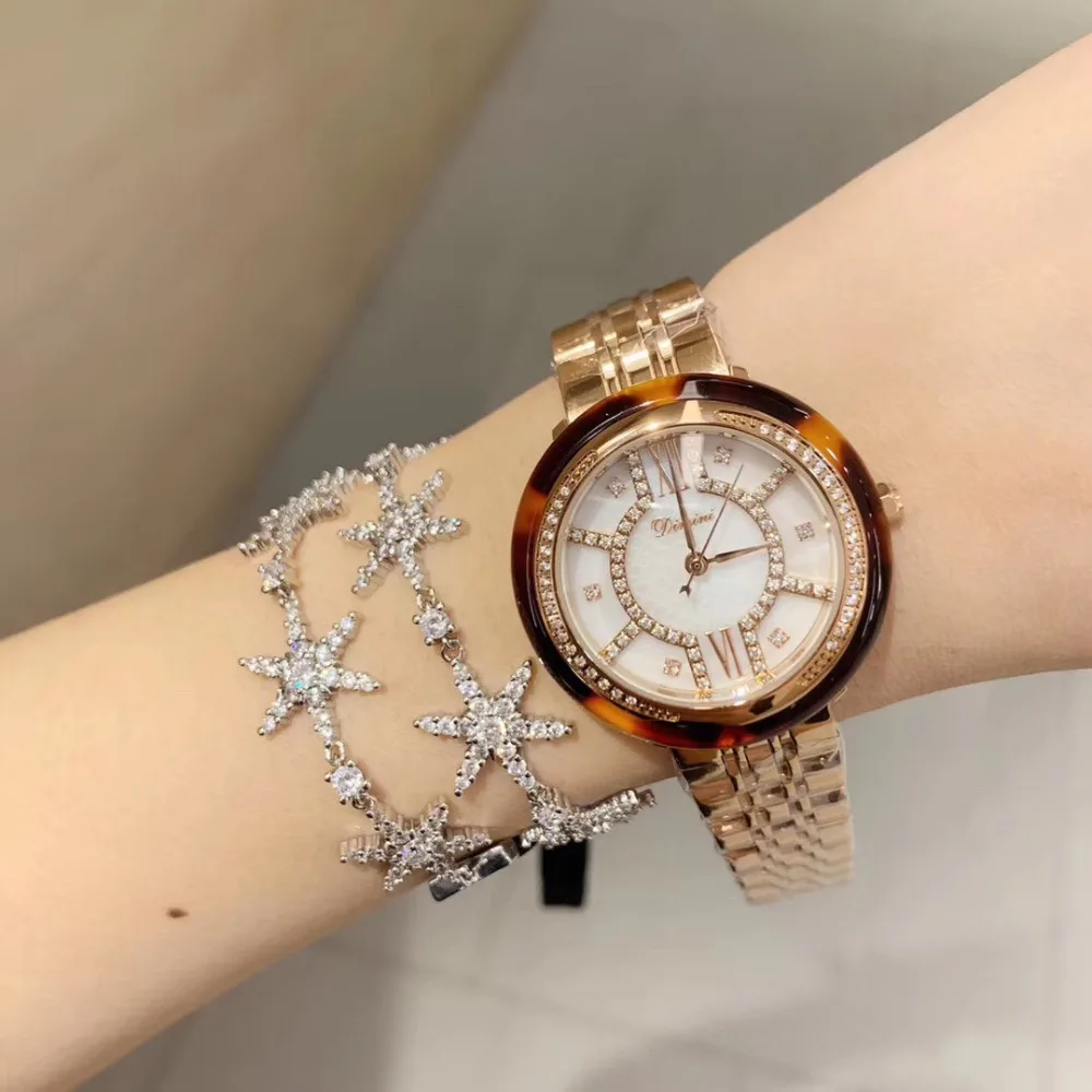 Classic Leopard Frame Women Sexy Summer Dress Watches Quartz Full Steel Bracelet Watch Crystals Wrist watch Analog Montre Femme