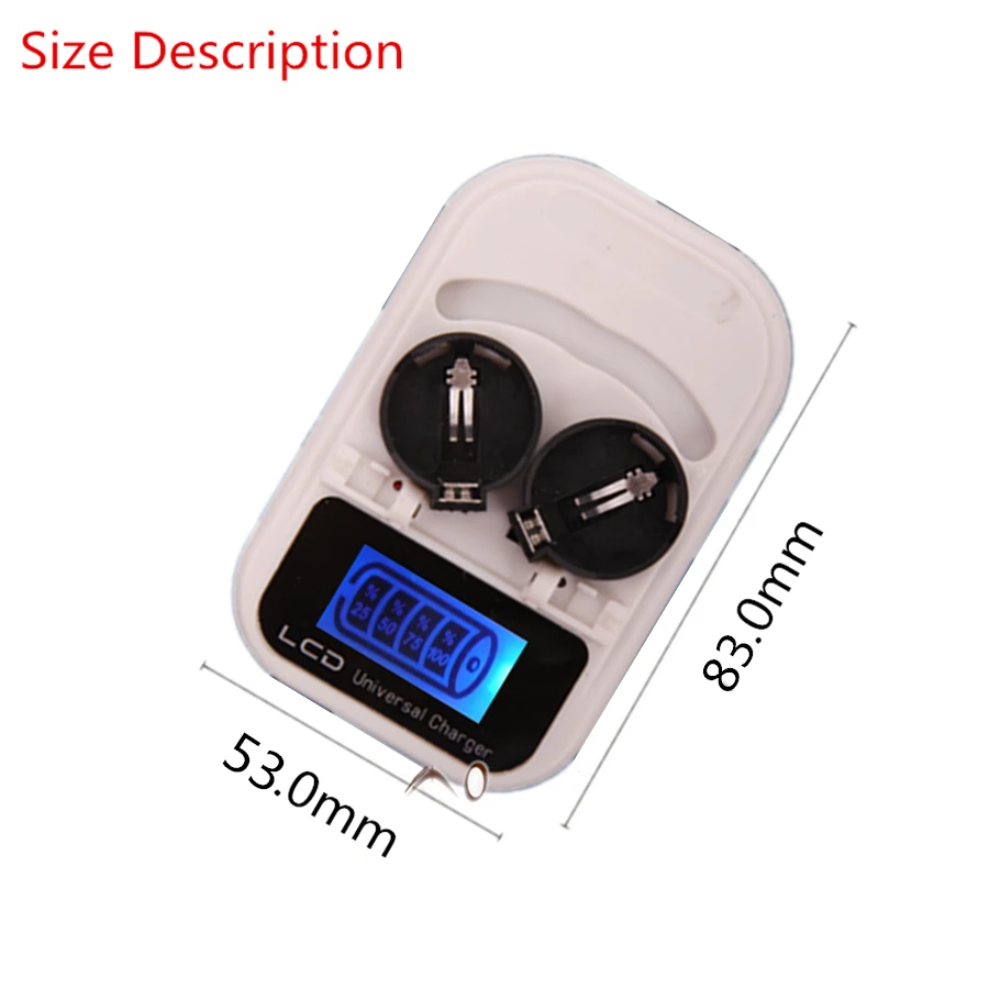 1PCS charger+4PCSLIR2032 button battery , battery rechargeable LIR2032 LIR2025 LIR2016 3.6V , LED battery charger display, USB i