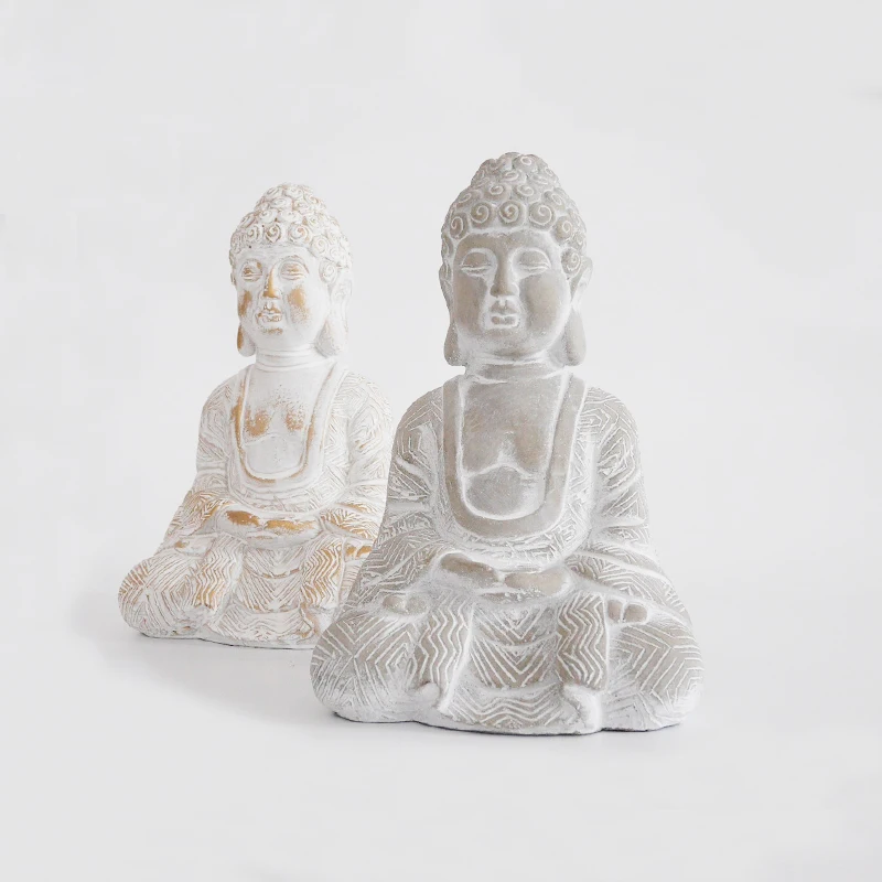 Cement Buddha silicone mold home worship decoration concrete place mold gifts