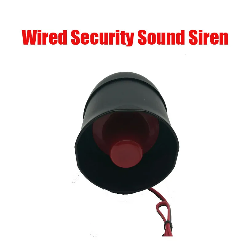 

Outdoor Wired Security Sound Siren Horn DC12V 15W 115dB Loud High Volume Home Intrusion Fire Alarm System