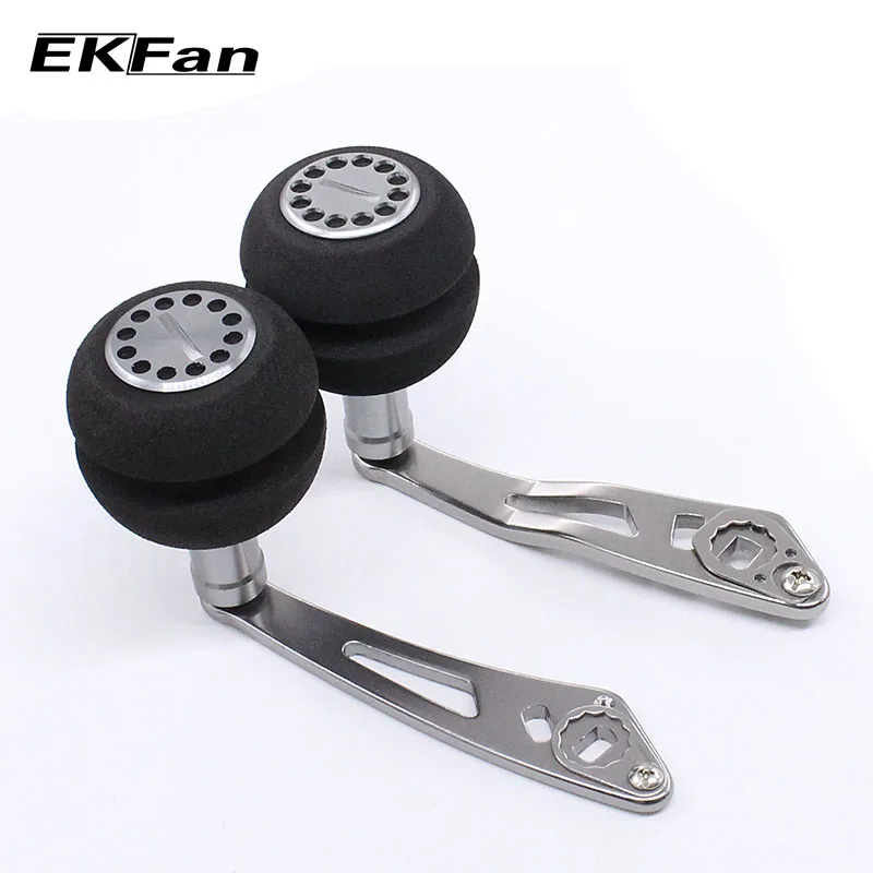 Ekfan 7*4/8*5Mm 92/94Mm Eva Knop Aluminiumlegering Visserij-reel Handvat Rocker Enkele vissen Reel Voor Baitcasting Fshing Accessoire