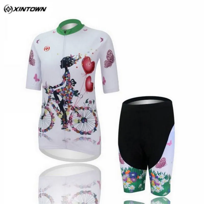 

Xintown 2018 Pro Cycling Clothing Women Summer Short Sleeve Mountain Bike Clothing Quick Dry Cycling Jersey Set Ropa Ciclismo