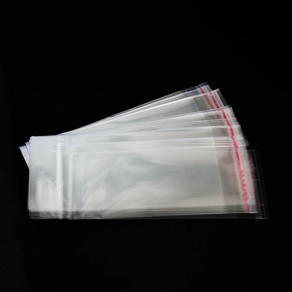 200PCs Clear Plastic Bags OPP Bags Transparent Plastic Packaging Bags 7x20cm sacolas plasticas bolsa plastico