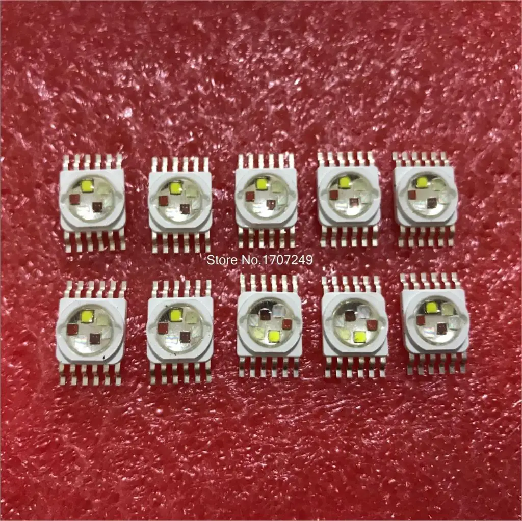 Free Shipping 20PCS Stage Lighting RGBWA+UV 6*3W 18W LED Lamp Emitter Diodes For Stage Lighting High Power LED Chip