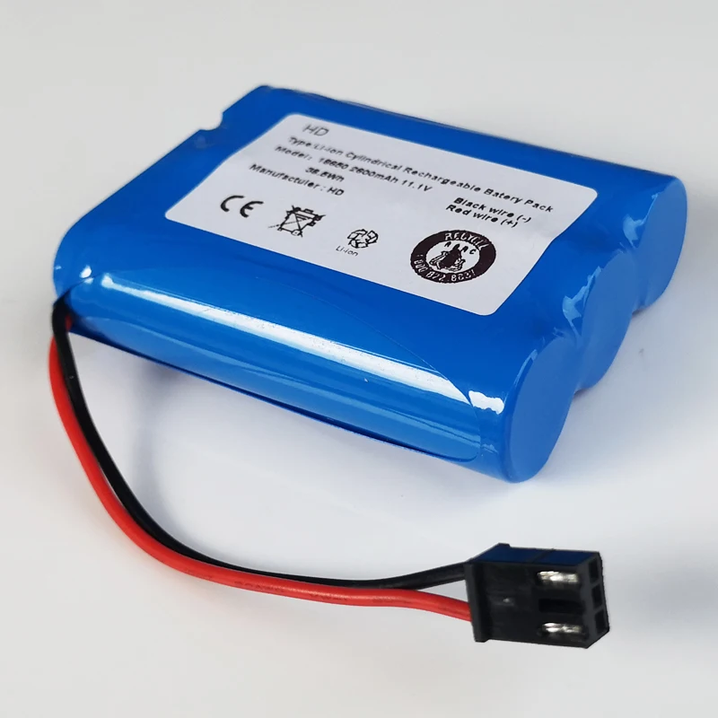 11.1V Rechargeable Li-Ion battery pack 2600mah 12V lithium ion cell for Puppy V-M611A V-M611 M611 vacuum cleaner robot mopping