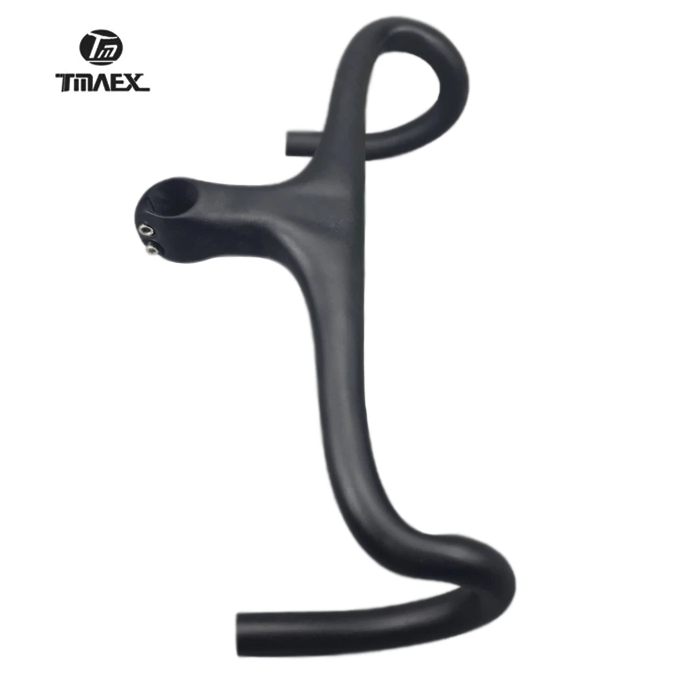 Integrated Road Bike Handlebar with Stem, Super Light, 100% Full Carbon Fiber, Cycling Parts, New Model