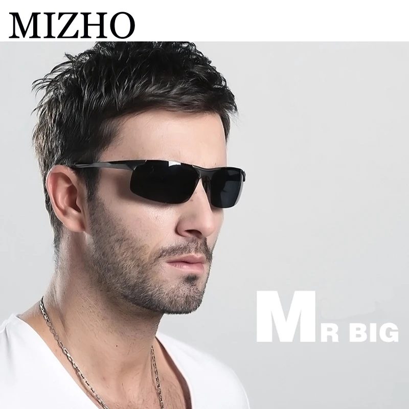 

MIZHO 4 COLOR Day Use Enhance Antireflection Security To Protect Eyesight BLACK Polaroid Sunglasses Men's Polarized Driving UVB