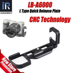 INNOREL Aluminum Alloy LB-A6000 L Type Quick Release Plate Vertical L Bracket Hand Grip The Exclusive Use of Sony A6000