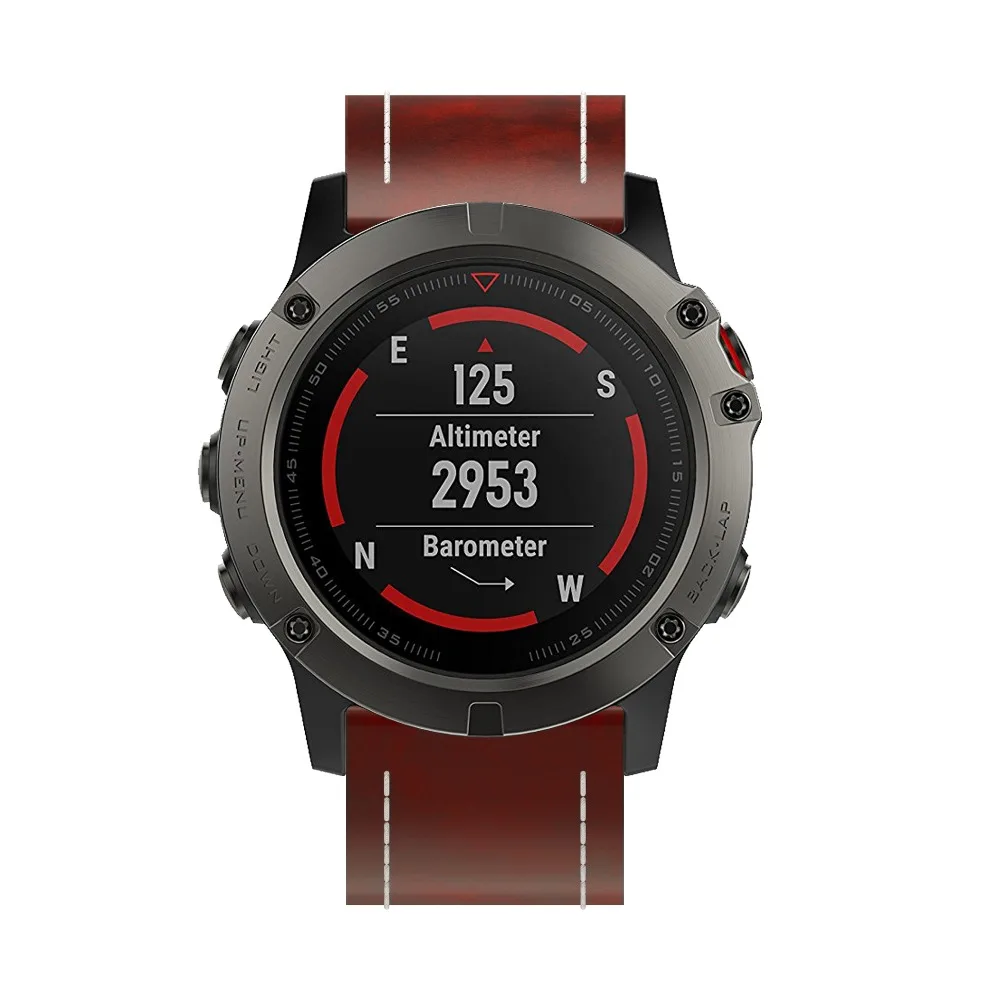 Nova pulseira de relógio de pulso de couro fácil ajuste rápido pulseira cinto 26mm para garmin fenix 3/fenix 5x 5x plus pulseira de relógio inteligente