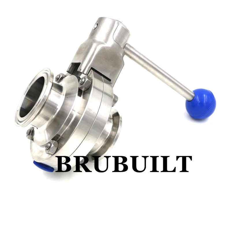 

1.5"/ 2" Tri Clover Bufferfly Valve - Pull Trigger, Sanitary Valve, Beer Hardware, SS304