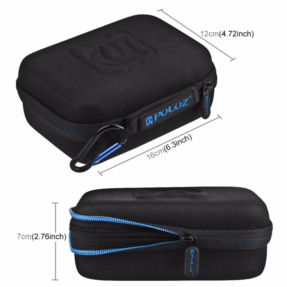 PULUZ For Go Pro Accessories Waterproof Carrying Travel Case for GoPro HERO5 HERO4 Session  HERO 5  4 3+ Size: 16cm x 12cm x 7cm