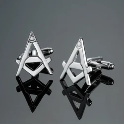 DY The new high quality Silvery Masonic Cufflinks fashion Men's French shirt Cufflink Jewelry wholesale