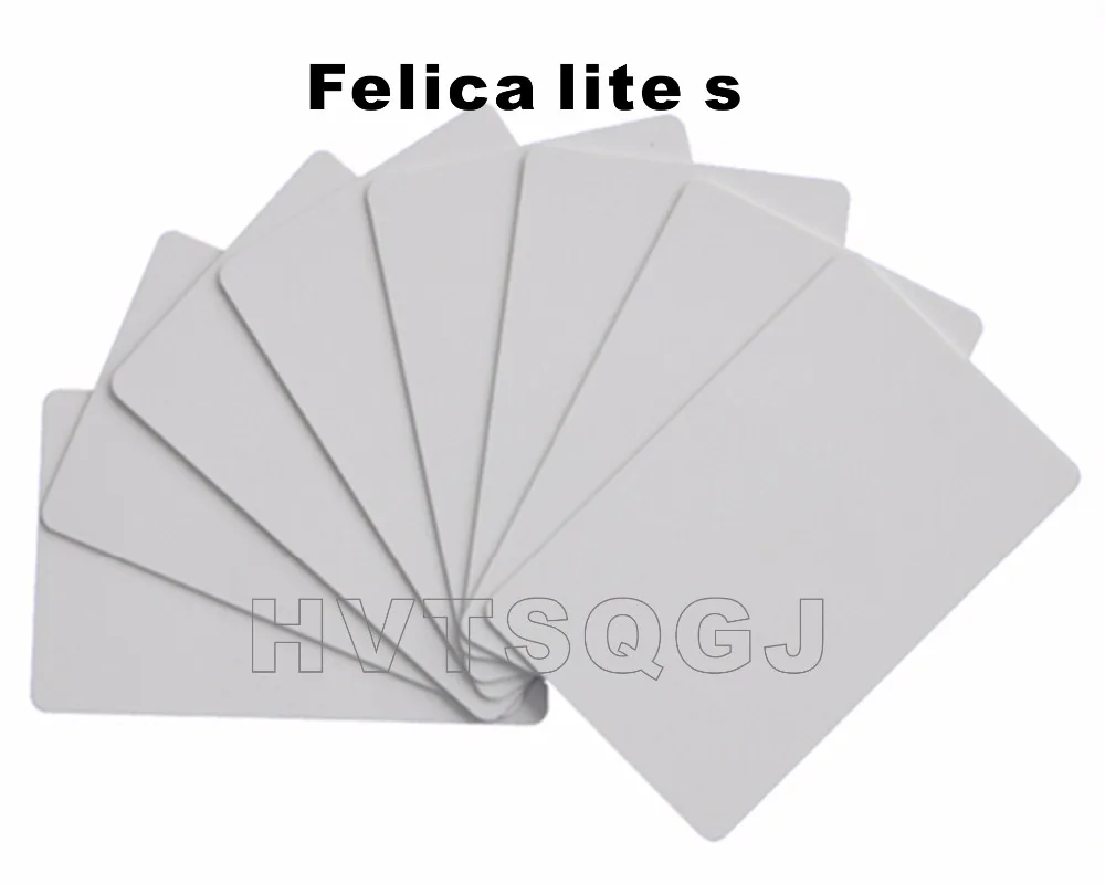 200pcs Free shipping Factory price 13.56MHz Lite-S RC-S966 PVC blank card