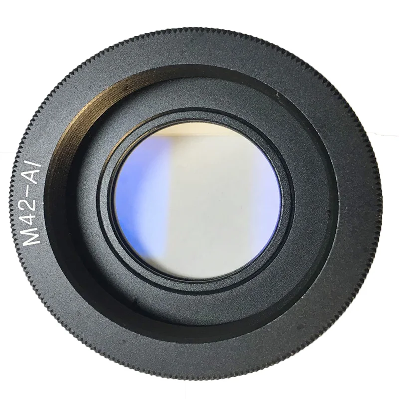 Anel adaptador de lente para câmera nikon m42, com vidro de foco infinito, d60, d80, d90, d700, d5000