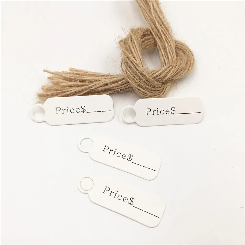 50 pcs Kraft Paper Tags Party Decoration Gift Paper Hang Tags Paper Cards DIY Price Label Handmade Garment Tags+50 pcs string