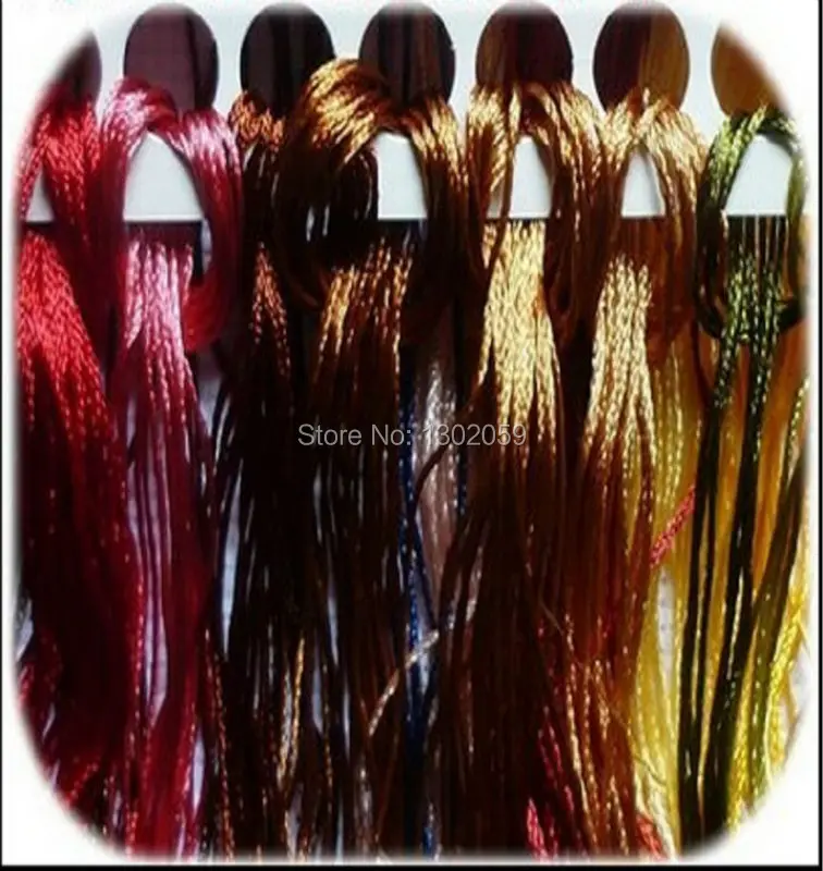 50 pieces Silk Thread Floss / Similar With DMC /  Cross Stitch Embroidery Silk Thread Floss Fast Shipping