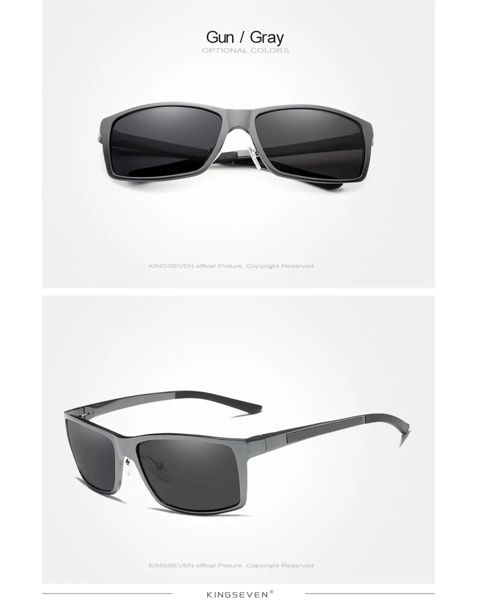 Kings even brand design mode aluminium magnesium sonnenbrille männer polarisierte fahr brillen für männer uv400 oculos n7021 – Detail 7