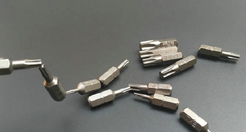 Nowy 8 sztuk/zestaw S2 wkrętak magnetyczny końcówka imbusowa Imperial 3/32 " - 5/16" zestaw Allen Bit długi 25mm