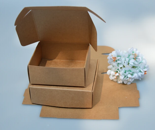 

7.4*4.2*4cm Kraft Paper Box Jewelry Gift Box Handmade Soap Package Box 200pcs\lot Free shipping