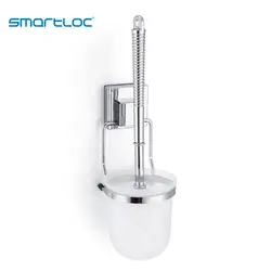smartloc Iron Wall Hanging Toilet Brush Holder WC Accessories Bathroom Cleaning Set Paper Tissue ABS Cup Organizer Storage Rack