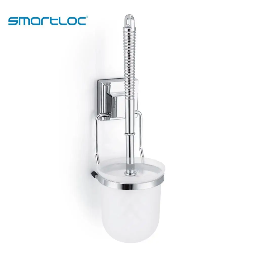 smartloc Iron Wall Hanging Toilet Brush Holder WC Accessories Bathroom Cleaning Set Paper Tissue ABS Cup Organizer Storage Rack