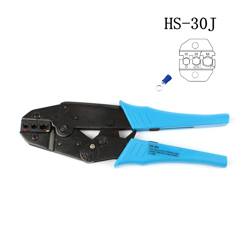 Crimping Pliers Clamp Tools Cap/coaxial Cable Terminals Kit 230mm HS-30J Multi Functional Carbon Steel Multifunctional