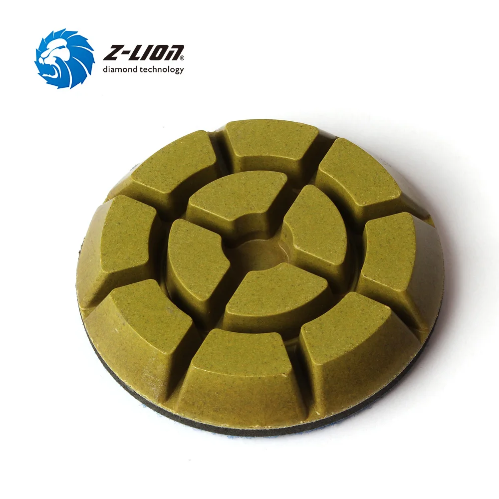 Z-LION Diamond Floor Polishing Pads 3 Inch 2pcs/3pcs Grinding Disc For Marble Stone 10mm Thickness Wet Polishing Wheel