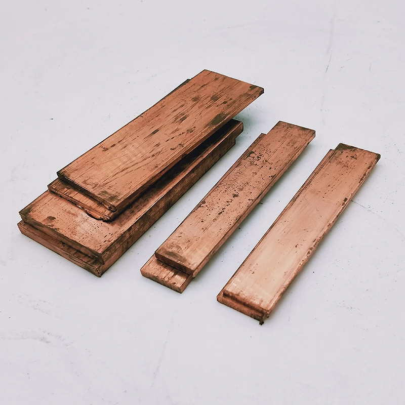 T2 copper row plate red copper row pure copper strip grounding copper strip thickness 3mm-8mm