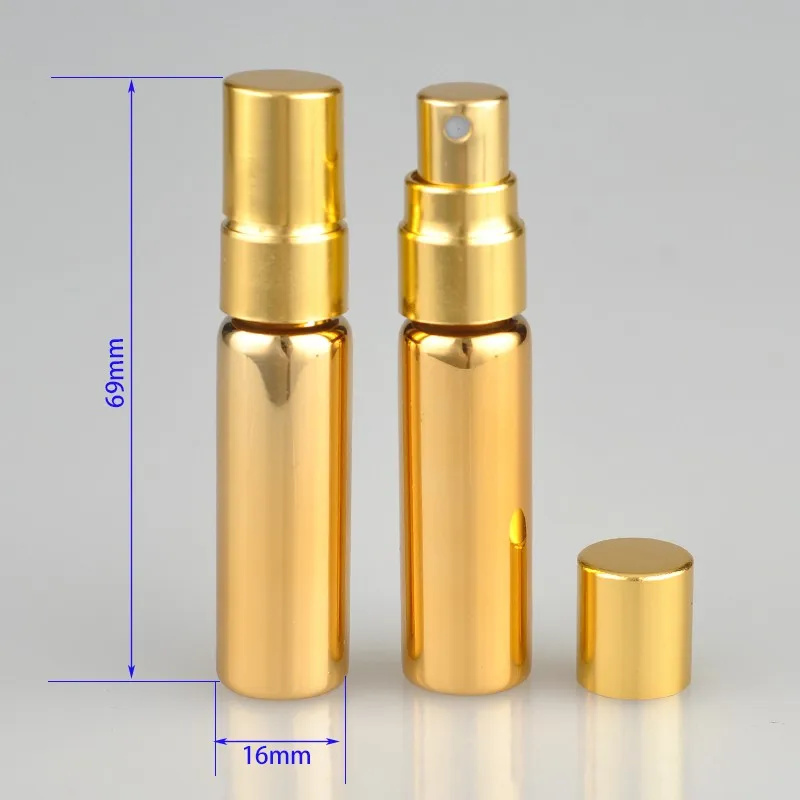 5ML Fashion Glass Spray Perfume Bottles With Custom Gift Boxes Empty Cosmetic Packaging Container