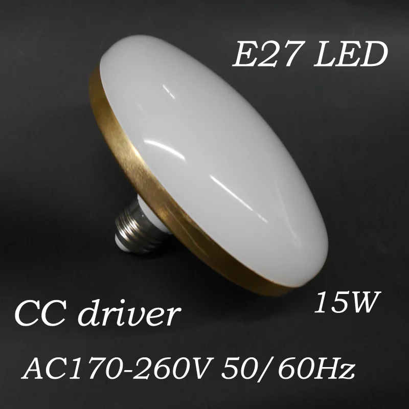 

UFO LED Bulb real power LED UFO Light 12W Aluminum housing LED Lamp E27 220v 230v 240v Lampara Ampoule Lampada