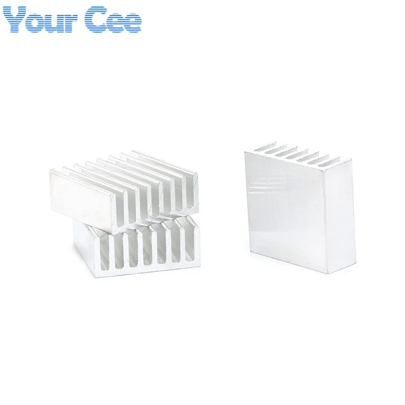 10pcs/2pcs 25*25*10mm Heatsink Cooling Fin Cooler Aluminum Radiator 25X25X10mm Computer Pads Extruded Heat Dissipation