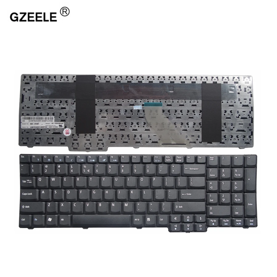 

Новая клавиатура GZEELE US для ACER Aspire 7720 7520 7520G 7535 9420 5110 5600 8920 черная клавиатура для ноутбука на английском языке