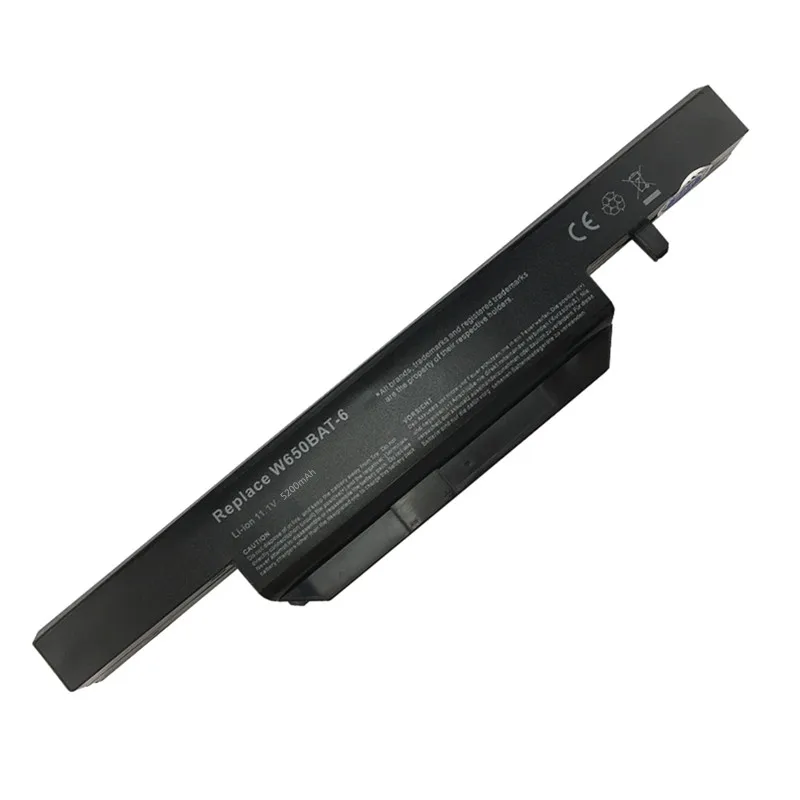 New W650BAT-6 6-87-W650-4E42 Loptop battery for Clevo K590C-I3 K610C-I5 K570N-I3 K710C-I7 G150SG G150S K650D K750D K4 K5 P4 P5