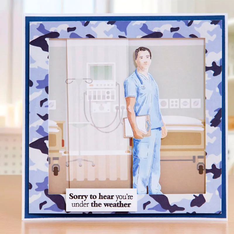 قوالب قطع معدنية من الصلب لموسيقي شرطي الطبيب 2019 استنسل جديد لبطاقات صور القصاصات ذاتية الصنع قوالب مزخرفة