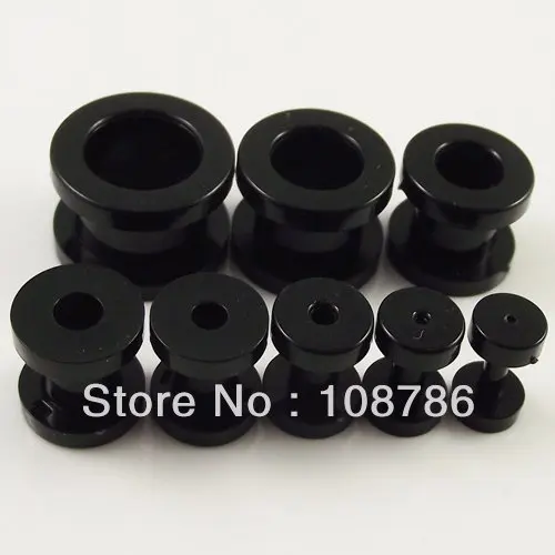 160pcs free shipping Ear Expander Tapers earring ear plug Acylic UV flesh tunnel piercing body Jewelry Piercing Jewelry