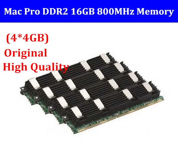 for MACPRO MEMORY 16GB DDR2 800mhz FB-Dimm mac pro16GB (4 x 4GB) DDR2 PC2-6400 ECC DDR2-800 for Mac Pro 1,1 2,1 3,1