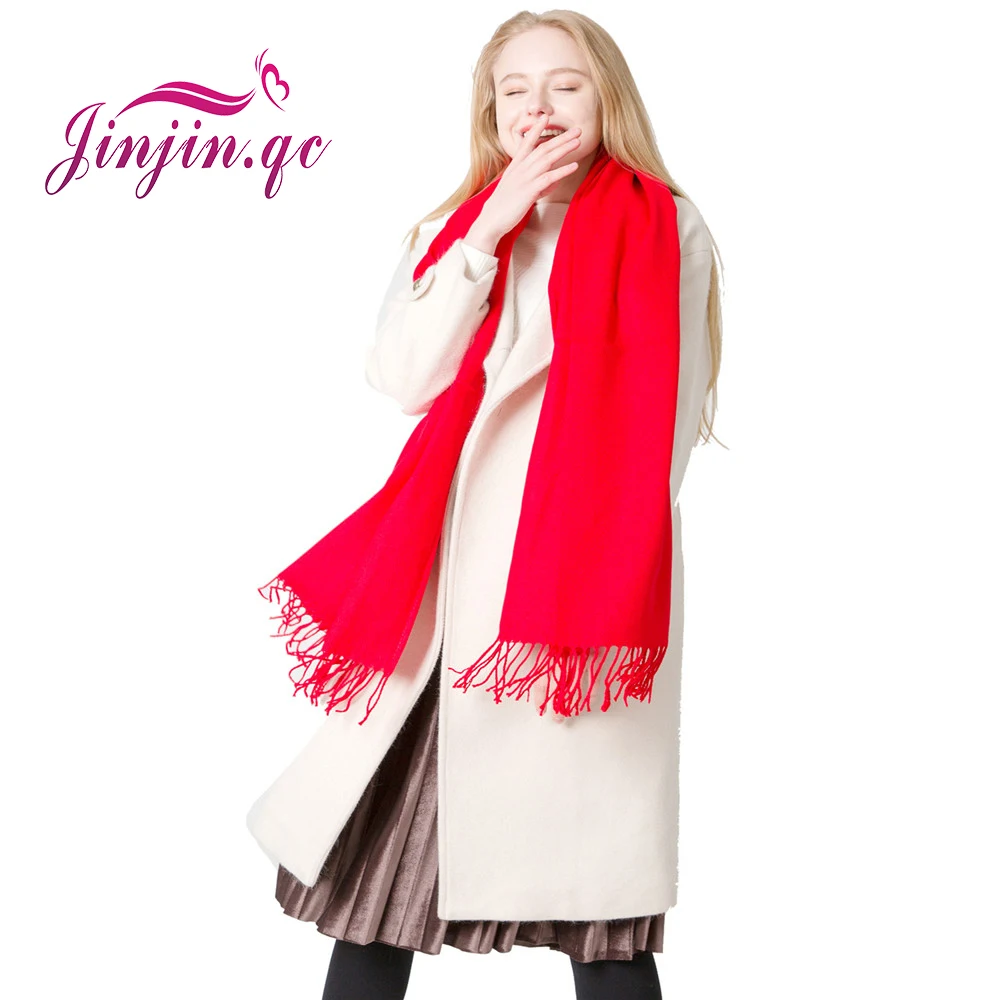 Jinjin.QC 2019 Women Solid Cashmere Scarf Winter Scarves and Shawls Echarpe Foulard Femme Bandana Bufanda Mujer Drop Shipping