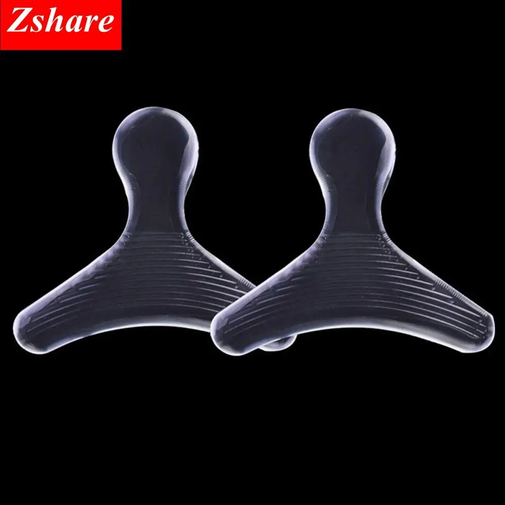 1Pair Silicone Soft Insert Heel Liner Grips T-type Thread High Heel Comfort Pads Feet Care Accessories