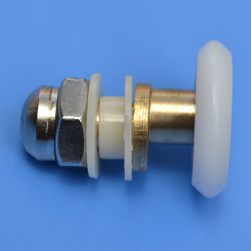 Spedizione gratuita 27mm ruota eccentrica doccia puleggia bagno porta scorrevole in vetro rullo riparazione domestica parte hardware