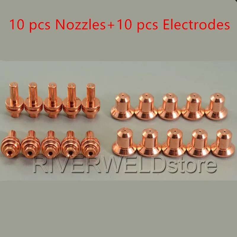 

120504 Nozzle Extended Tips 25A +020382 Electrode Long PMax 350/380 PAC110 20pcs