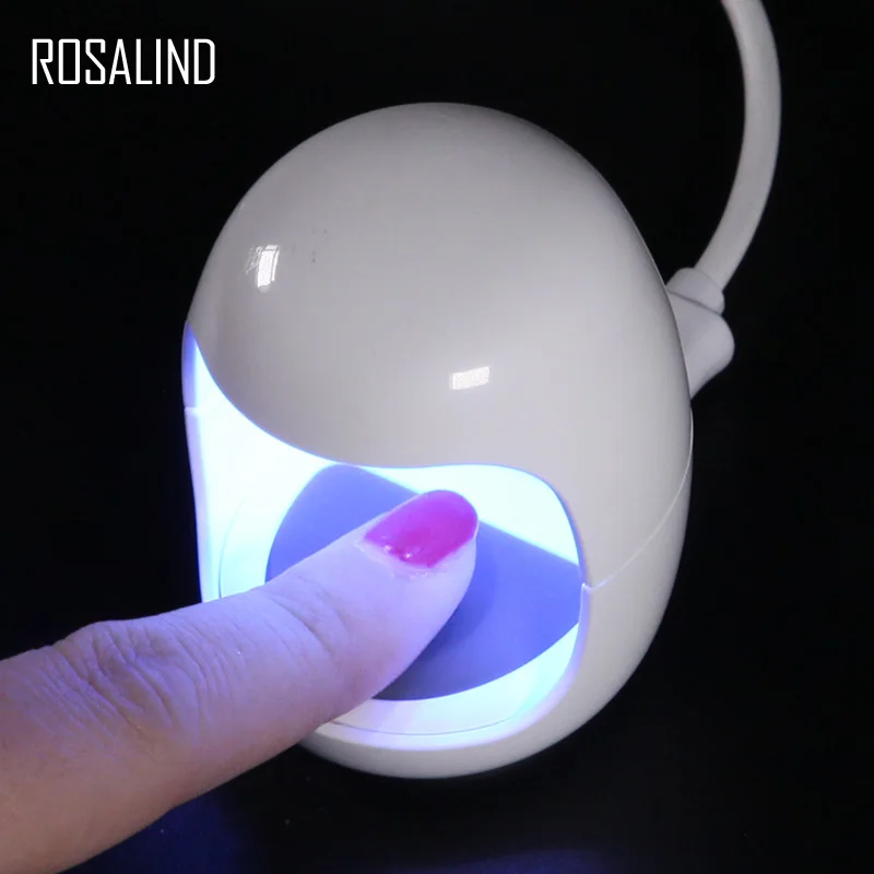 ROSALIND-Sèche-ongles 3W, mini lampe UV LED, outils de manucure avec câble USB pour lampe durcie