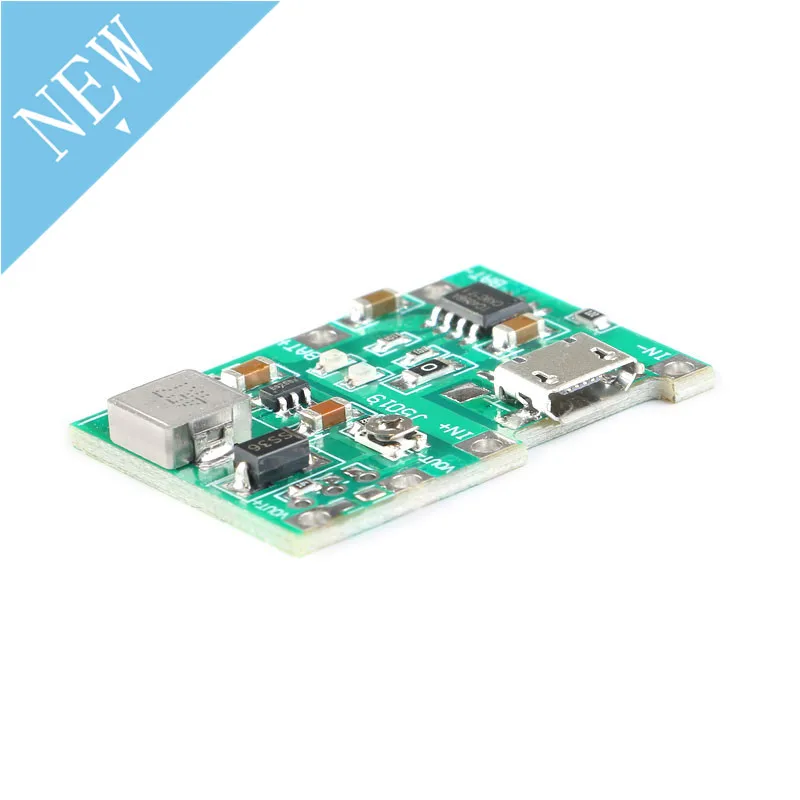 5 pces 3.7v 5v litros 9v 2a ajustável step up módulo impulso 18650 bateria de lítio carregamento módulo de descarga para multímetro