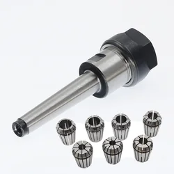 1set #1 MTB1 MT1 ER11 MTB1 ER11 ER16 ER20 M6 MORSE tapper cone collet chuck tools holder lather cutter for CNC machine mill