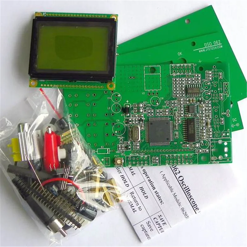 Imagem -06 - Venda Quente Mini Lcd Digital Osciloscópio Eletrônico Faça Você Mesmo Kit 1m Banwidth 2msps Taxa de Amostragem em Tempo Real Osciloscópios Instrumento