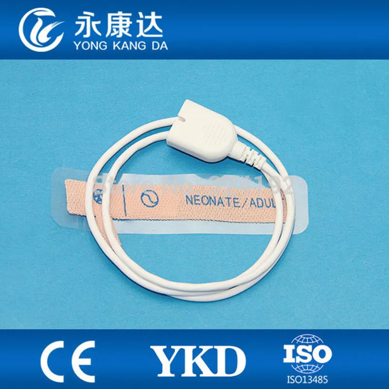 

100pcs/lot FOR Nihon Kohden Disposable Spo2 Sensor for neonatal with non-woven 1m TPU Cable